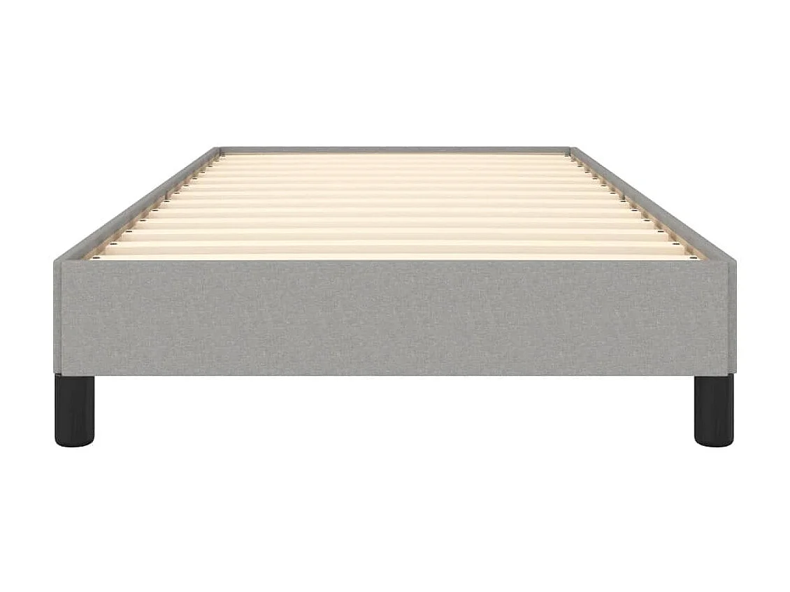 Lit-100x200 cm Gris clair Tissu EGGB37682