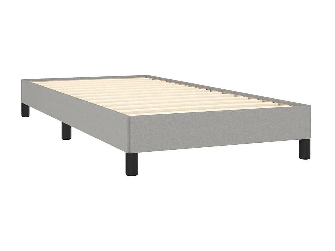 Lit-100x200 cm Gris clair Tissu EGGB37682