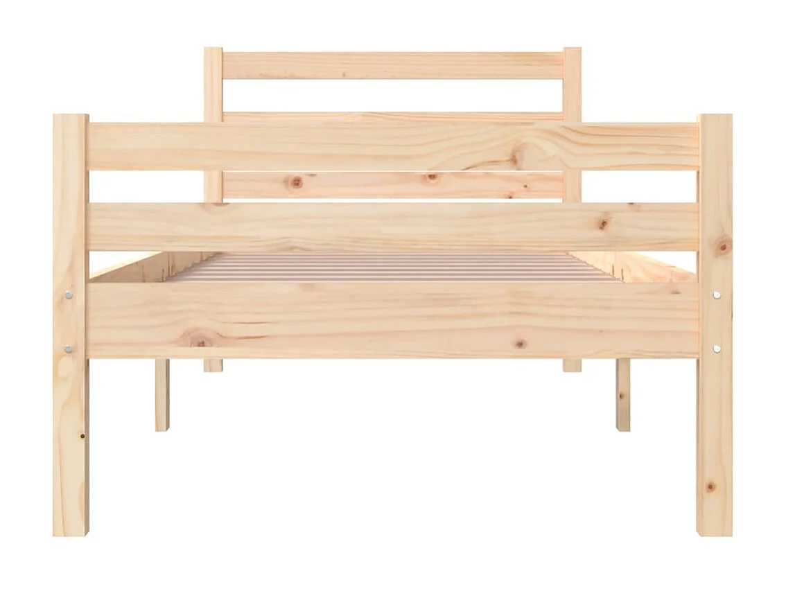 Lit-90x200 cm Bois massif EGGB91147