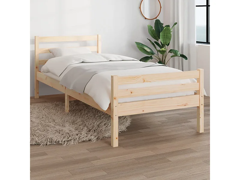 Cama 90x200 cm de madera maciza ES44554