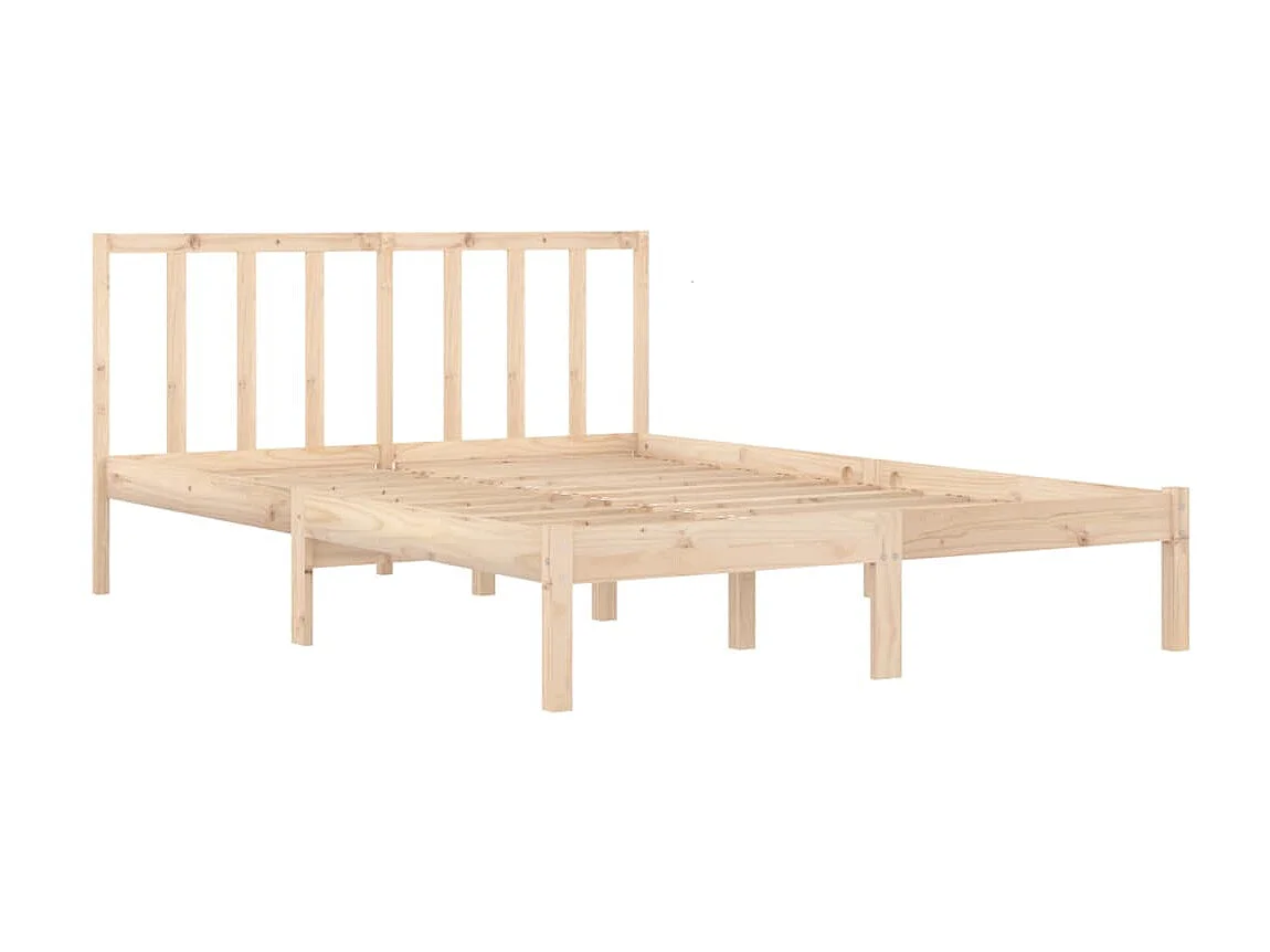 Lit-140x200 cm Bois de pin massif EGGB75304
