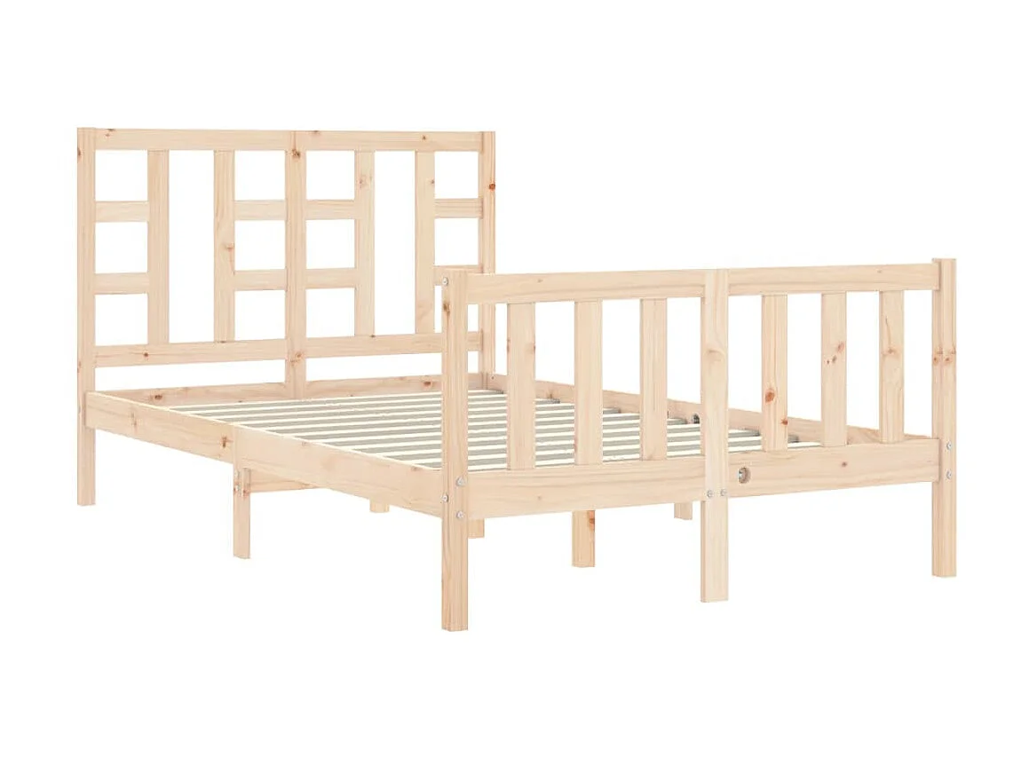 Lit-120x200 cm avec tête de lit bois massif EGGB99637