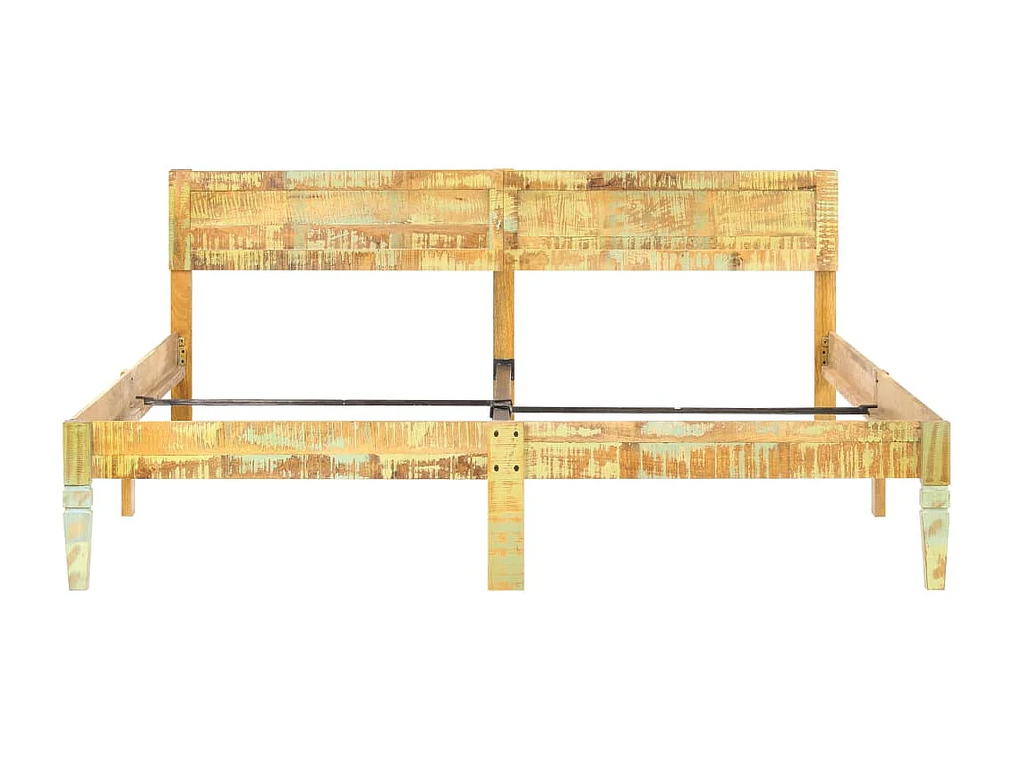 Lit-180x200 cm Bois de récupération massif EGGB29099