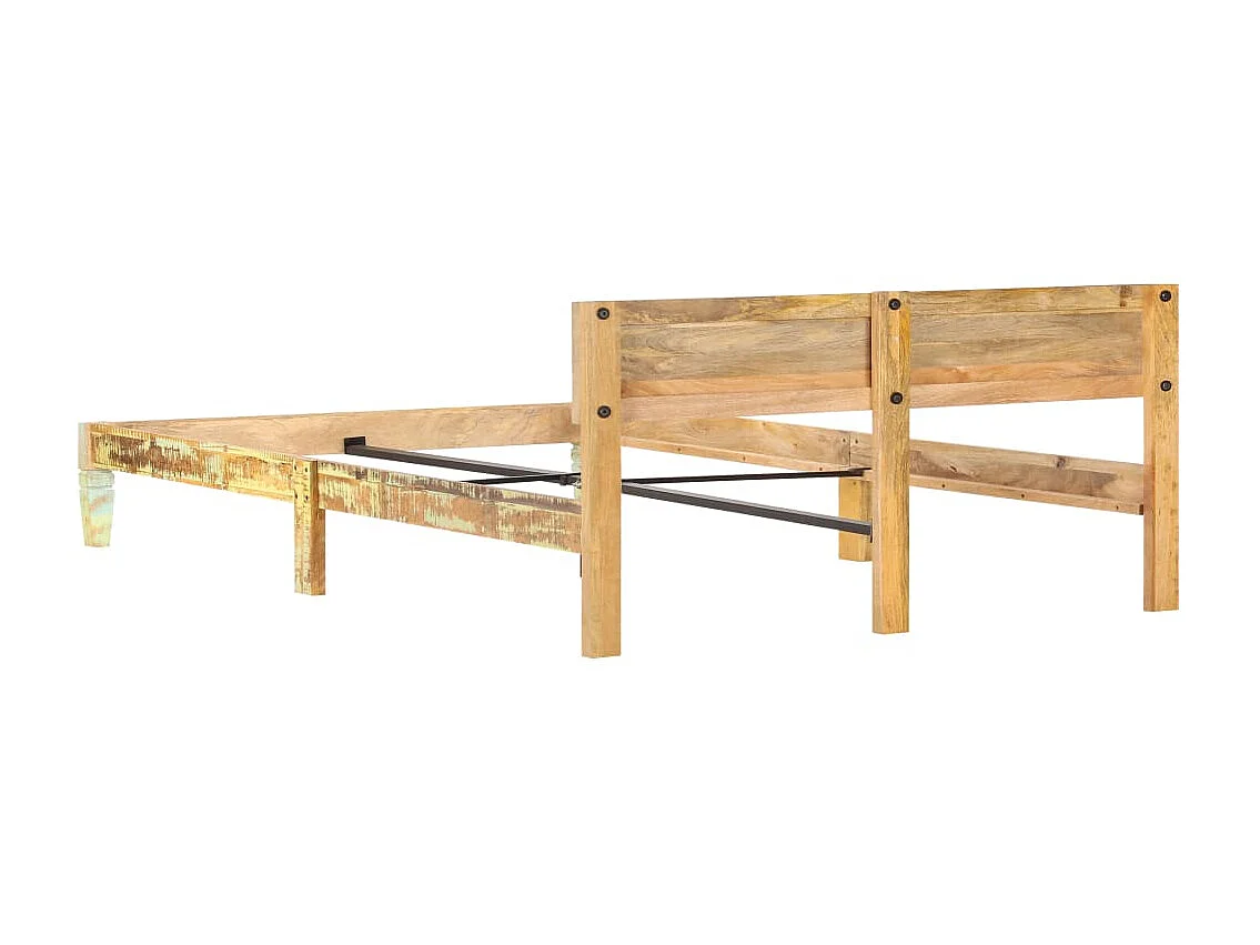 Lit-180x200 cm Bois de récupération massif EGGB29099