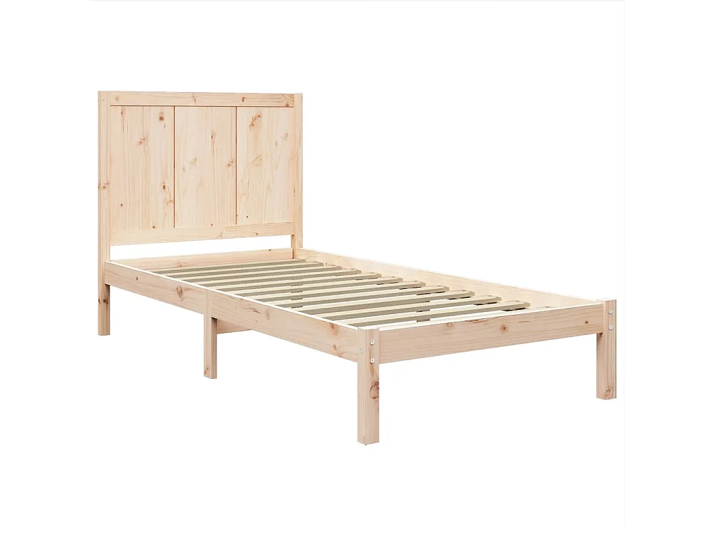 Lit-100x200 cm Bois de pin massif EGGB16528
