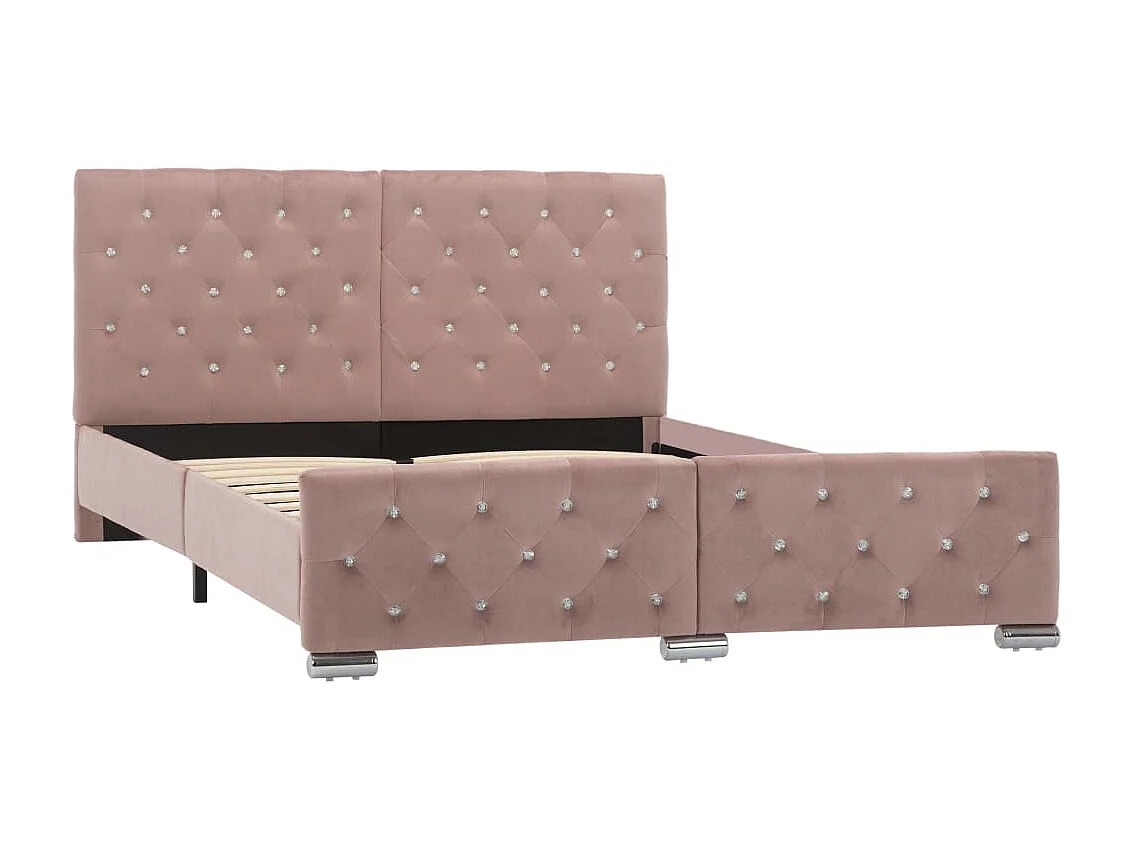 Lit-140x200 cm Rose Velours EGGB39418
