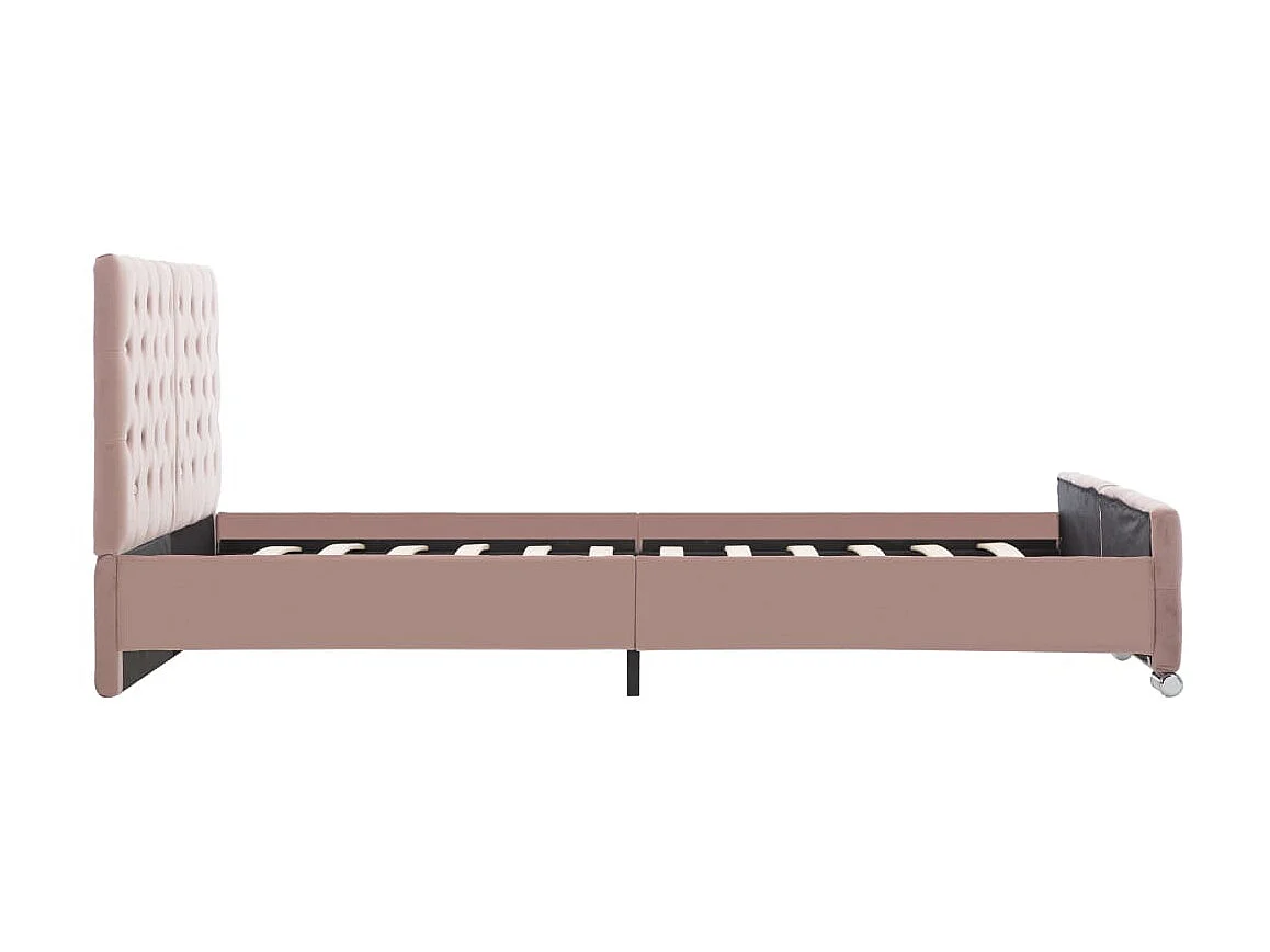 Lit-140x200 cm Rose Velours EGGB39418