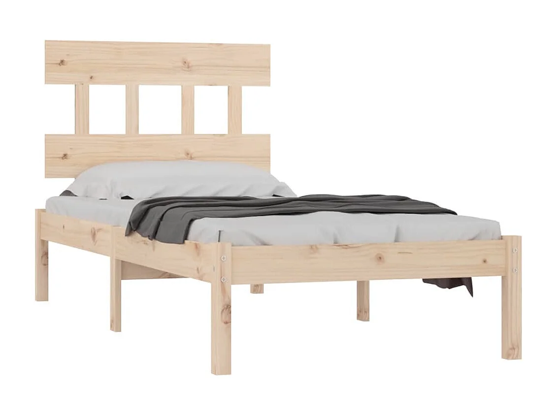 Lit-90x200 cm Bois massif EGGB65381