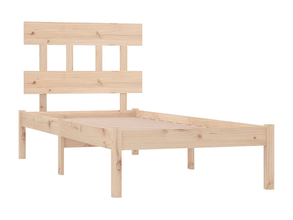 Lit-90x200 cm Bois massif EGGB65381