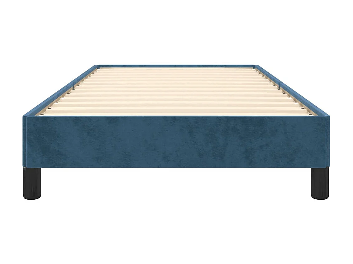 Lit-90x190 cm Bleu foncé Velours EGGB47494