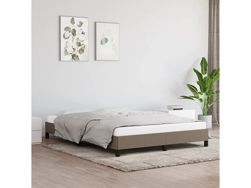 Bedframe stof taupe 140x200 cm NL57023