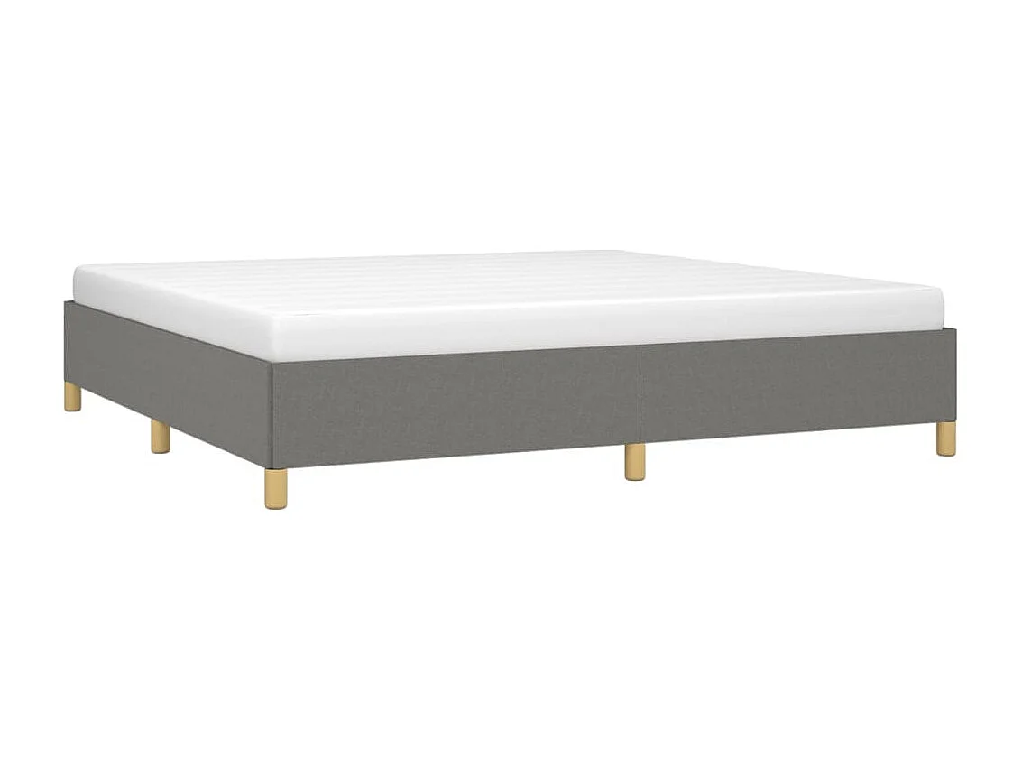 Lit-200x200 cm Gris foncé Tissu EGGB81803