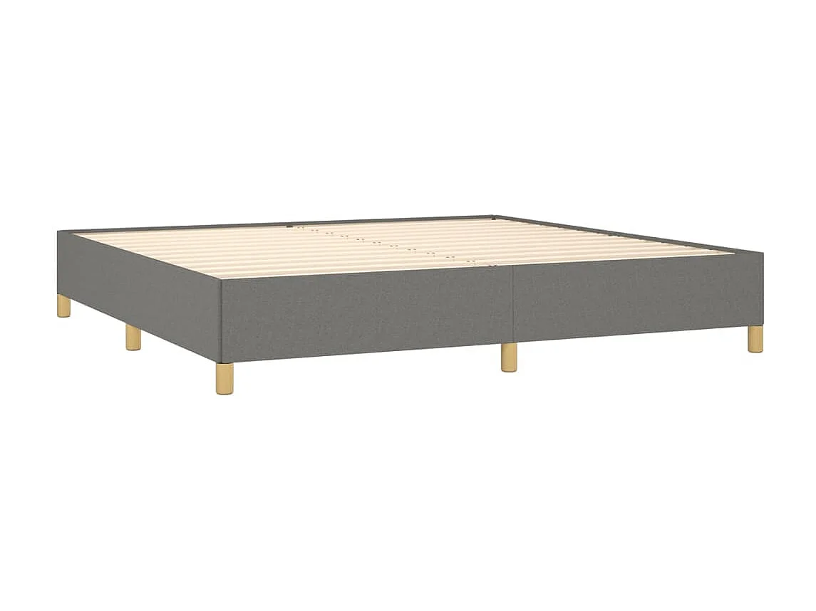 Lit-200x200 cm Gris foncé Tissu EGGB81803