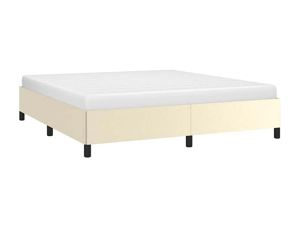 Lit-180x200 cm Crème Similicuir EGGB45113