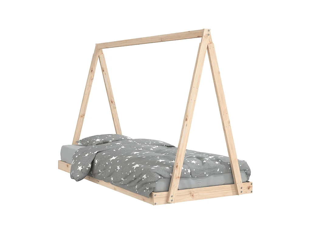 Kinderbedframe 90x200 cm massief grenenhout NL33980