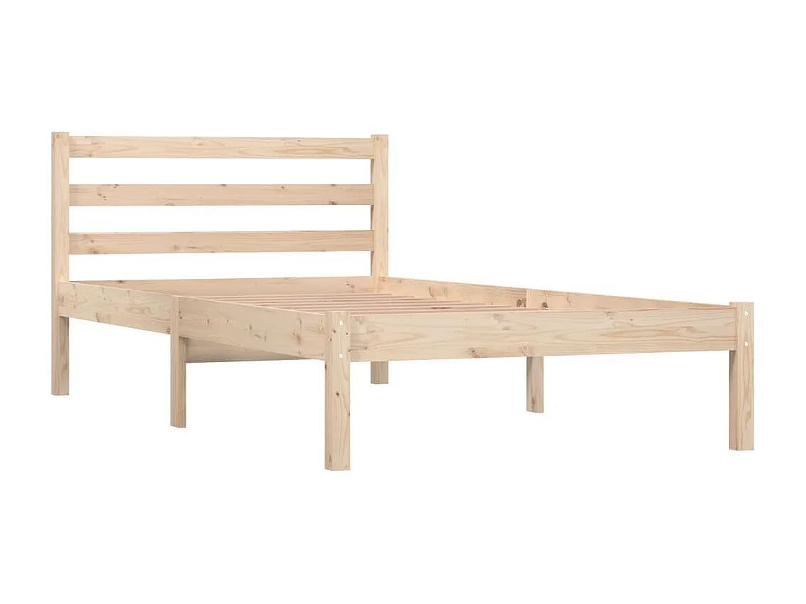 Lit-3FT Single bois de pin massif simple EGGB96549