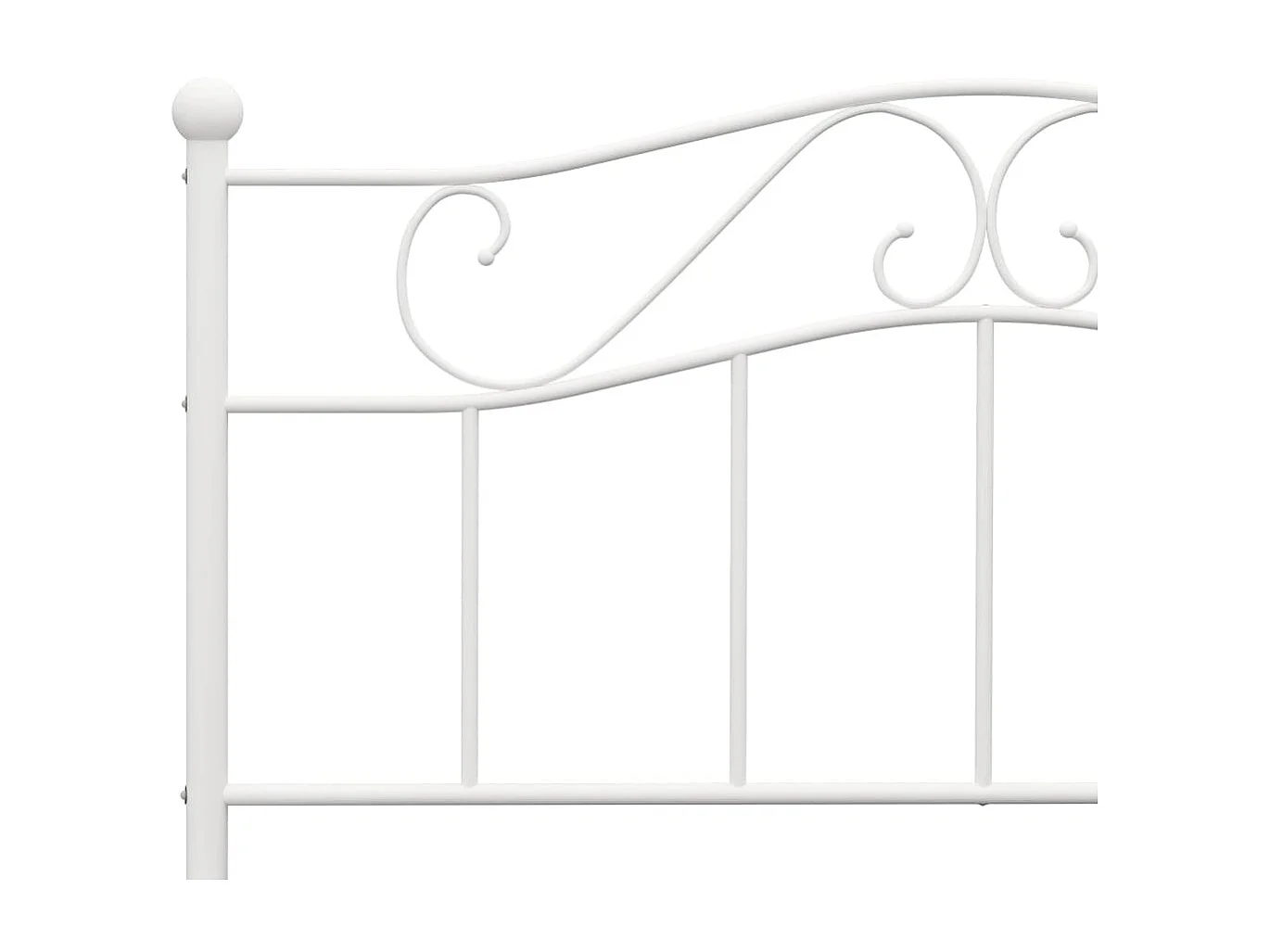 Lit-120x200 cm Blanc Métal EGGB46302