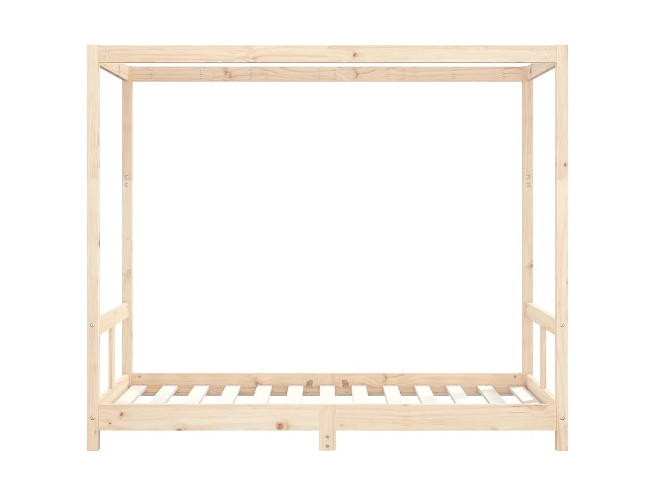 Lit-80x160 cm pour enfant bois de pin massif EGGB19192