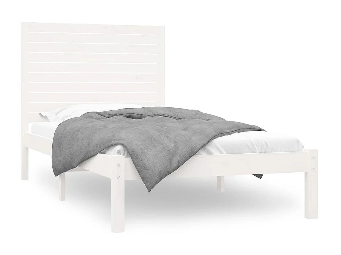 Lit-90x200 cm Blanc Bois massif EGGB59028