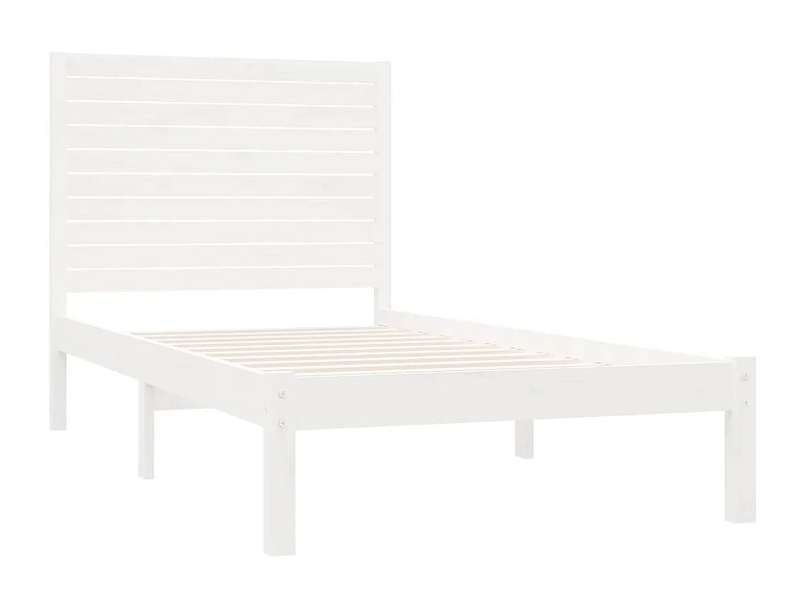 Lit-90x200 cm Blanc Bois massif EGGB59028