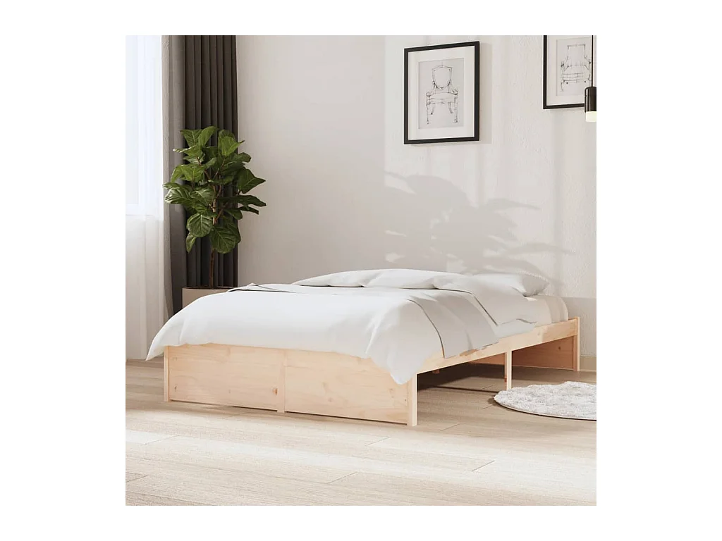 Lit-120x190 cm bois massif petit double EGGB42225