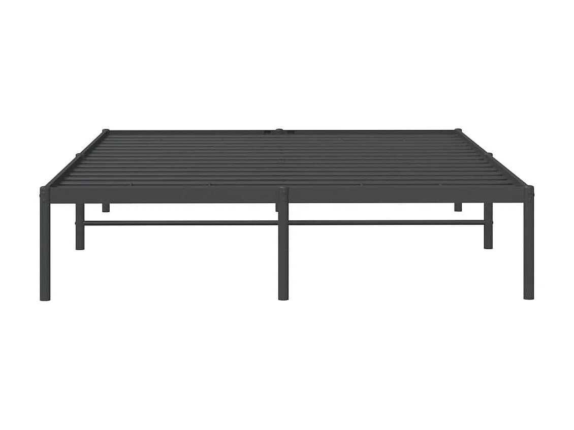 Cama 140x200 cm de metal negro ES66774