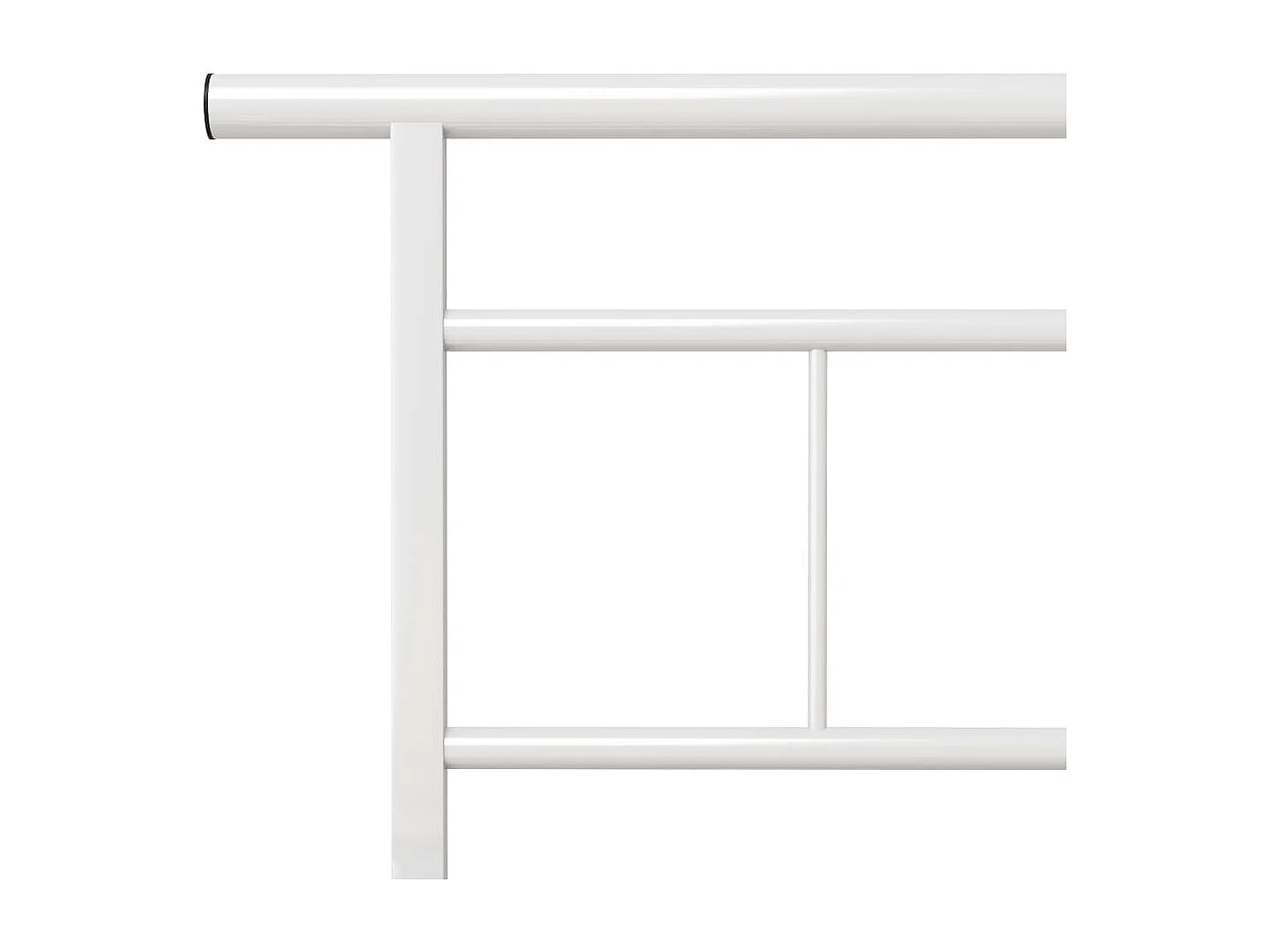 Lit-100x200 cm Blanc Métal EGGB41664