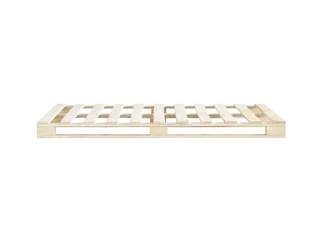 Lit-180x200 cm de palette Bois de pin massif EGGB90218