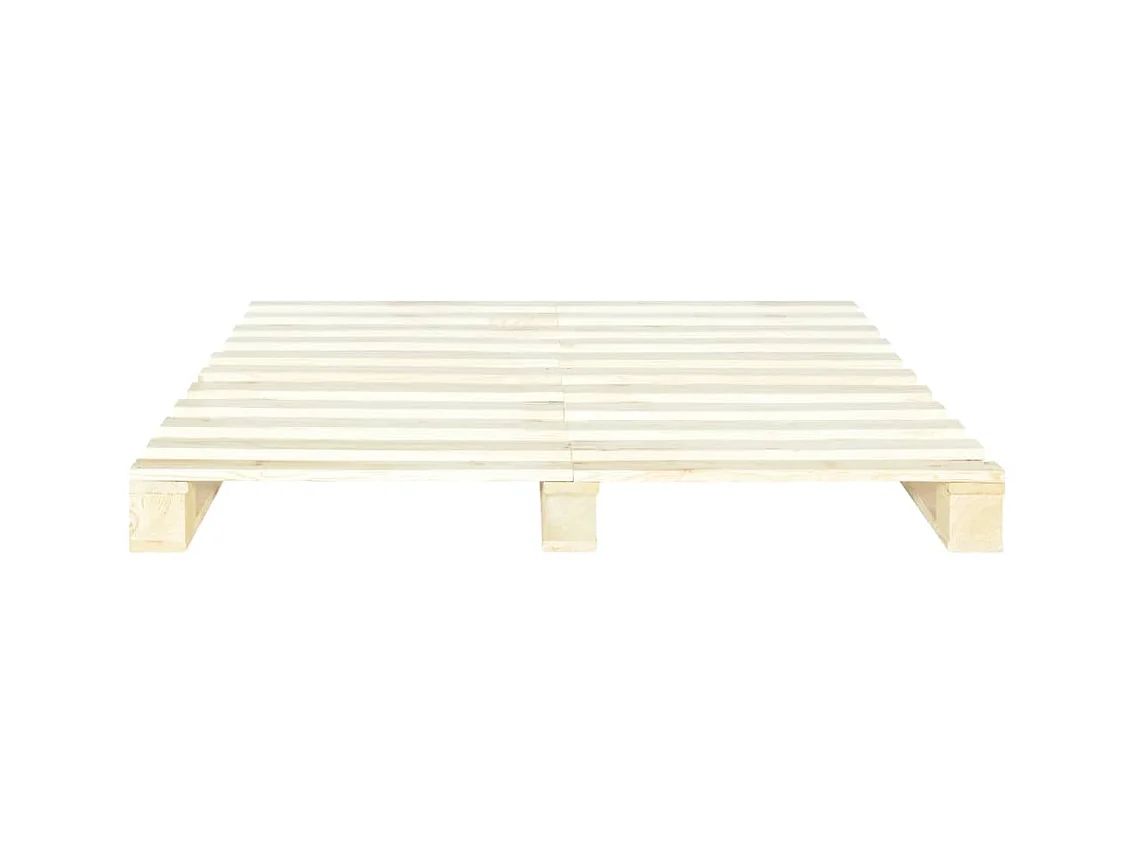 Lit-180x200 cm de palette Bois de pin massif EGGB90218