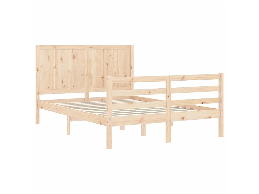 Lit-120x200 cm avec tête de lit bois massif EGGB19883