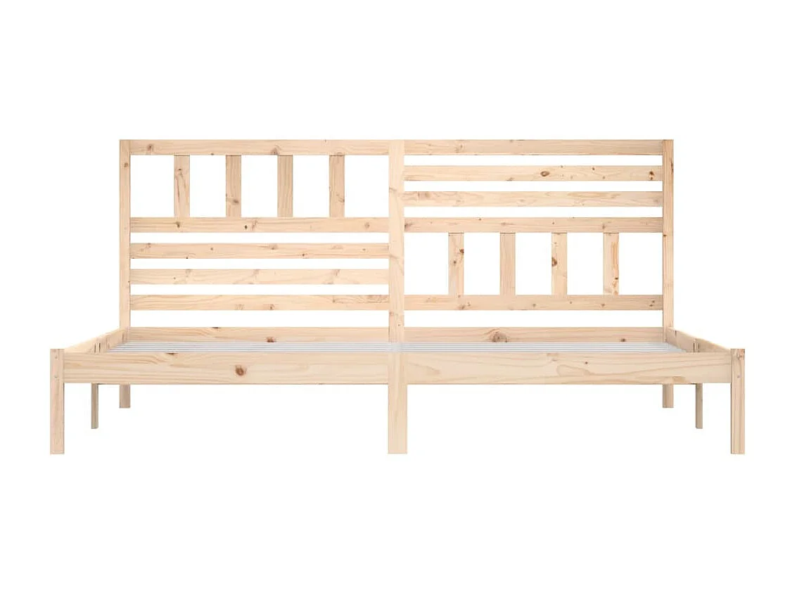 Cama 200x200 cm de madera maciza de pino ES20877