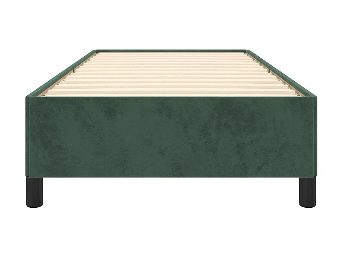 Lit-90x190 cm Vert foncé Velours EGGB95141