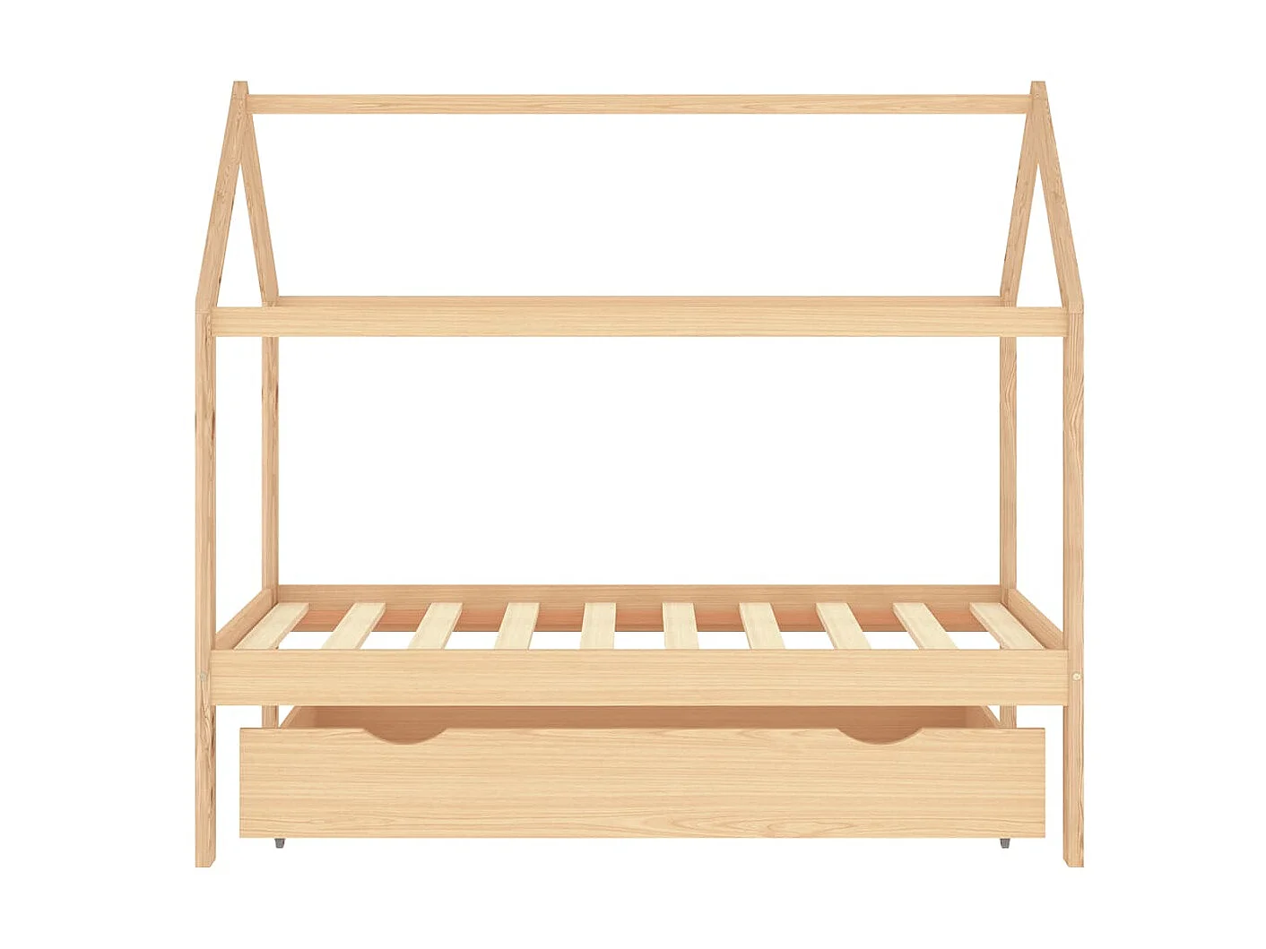 Cama para crianças c/ gaveta 80x160cm pinho maciço PT521892