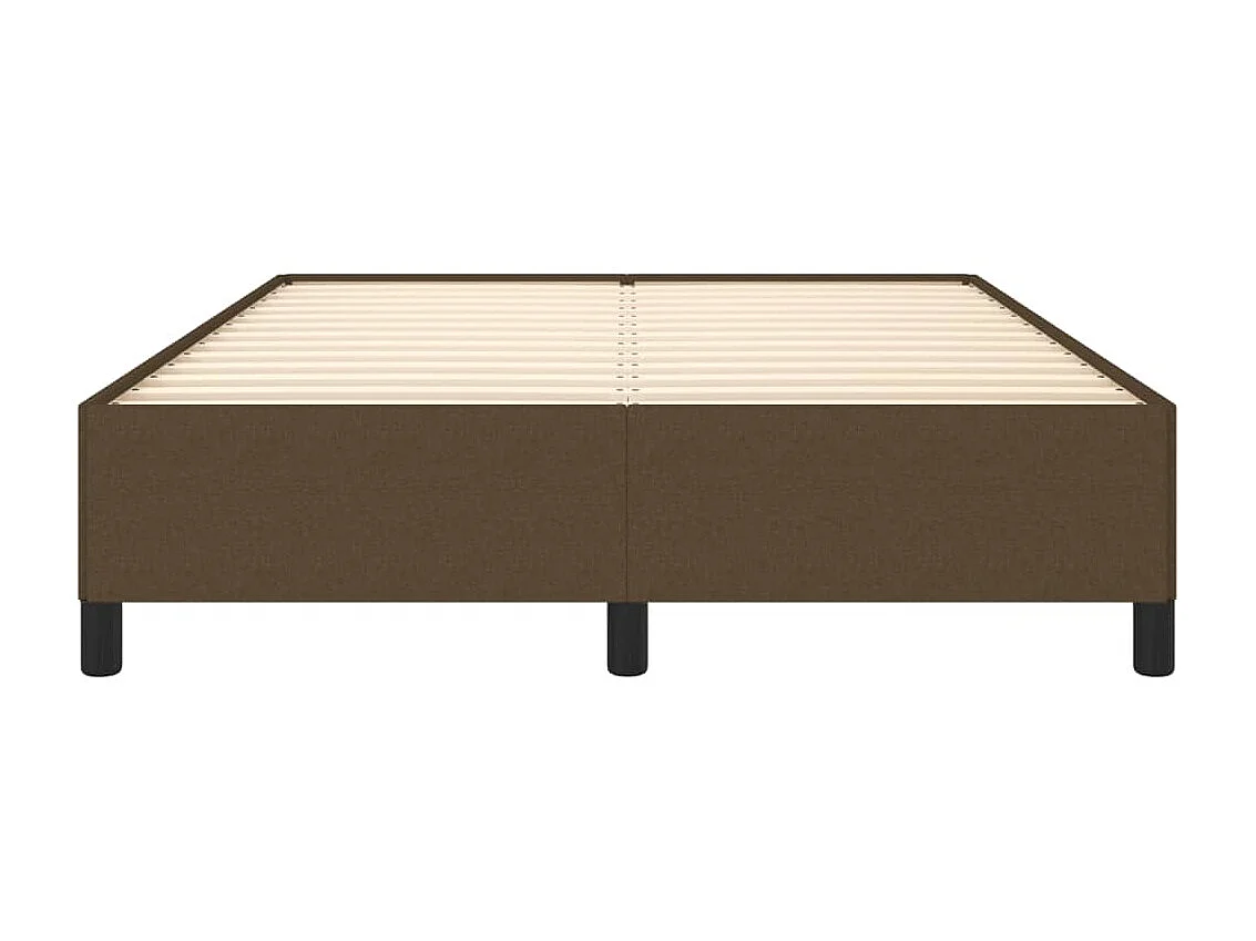 Lit-140x200 cm Marron foncé Tissu EGGB11066