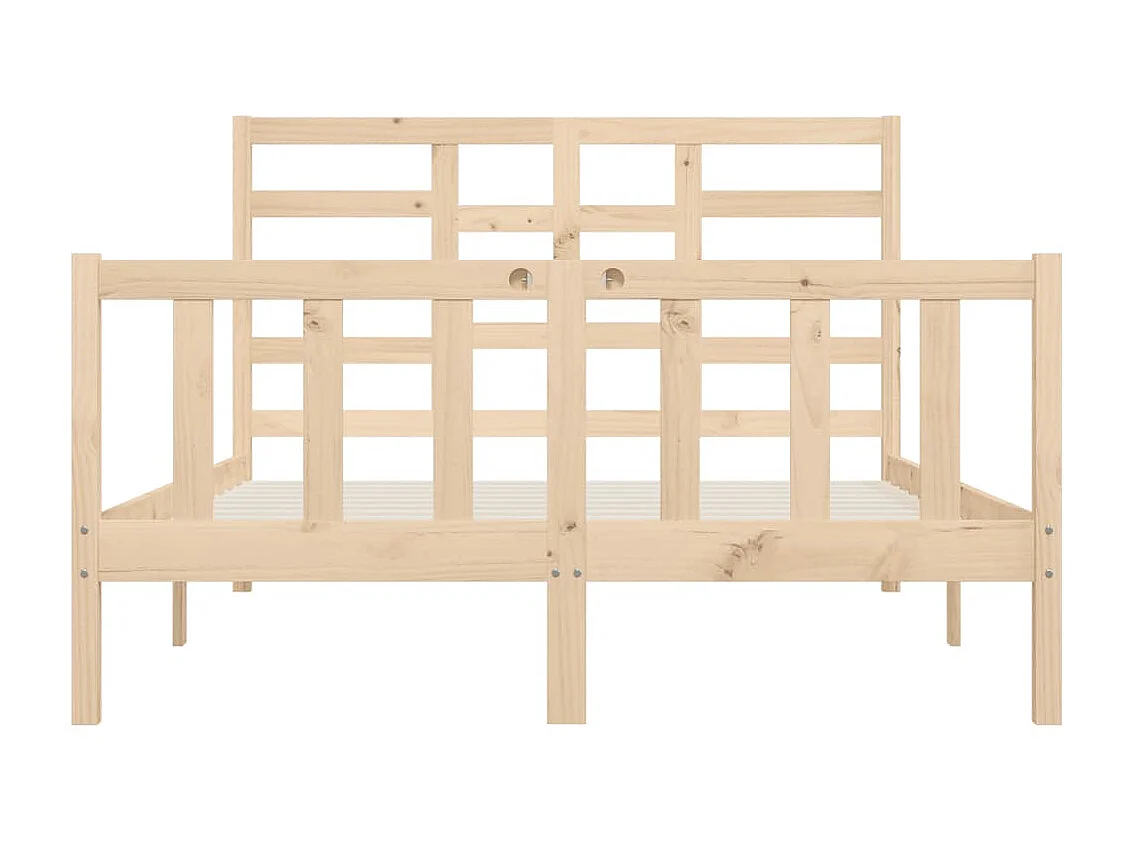 Lit-140x200 cm Bois de pin massif EGGB44314
