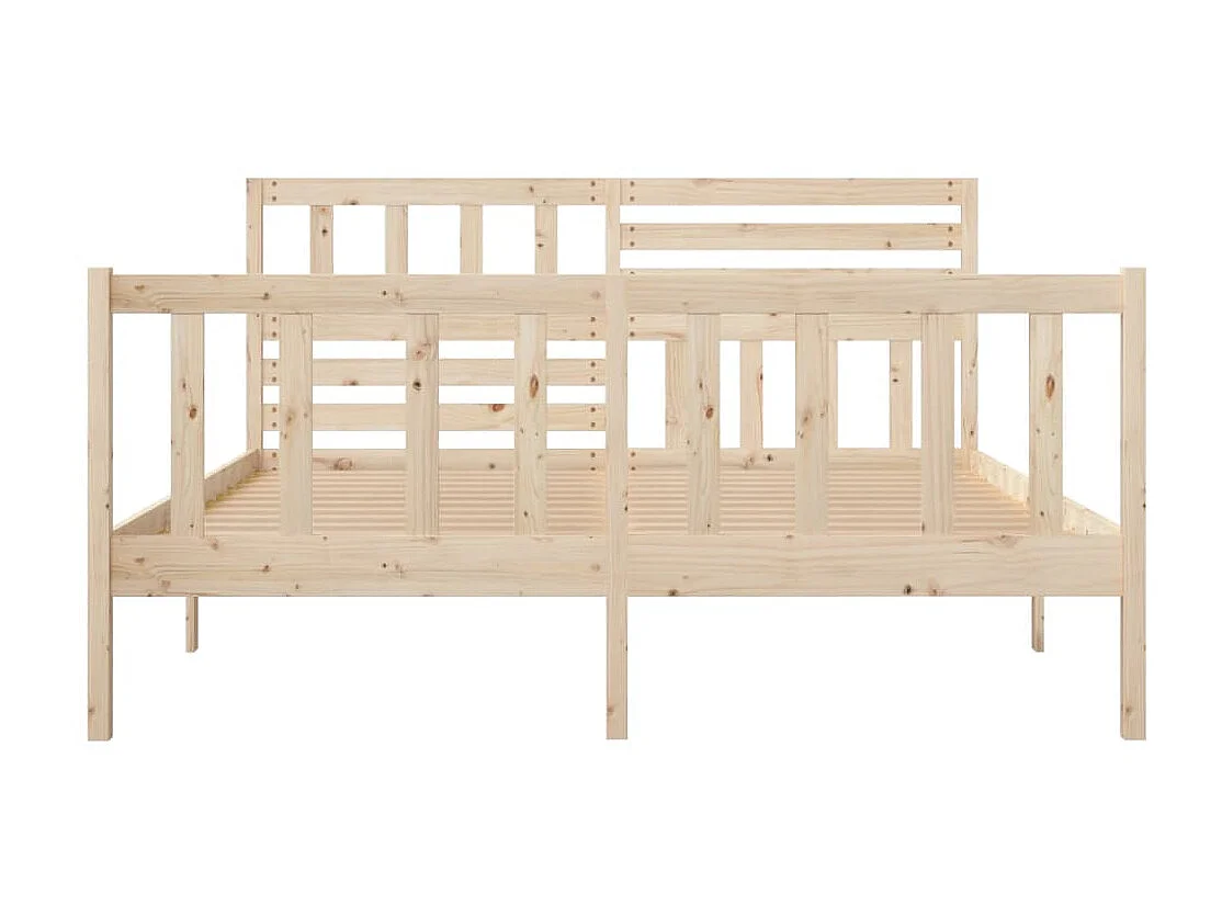 Lit-120x190 cm Bois massif Petit Double EGGB39636