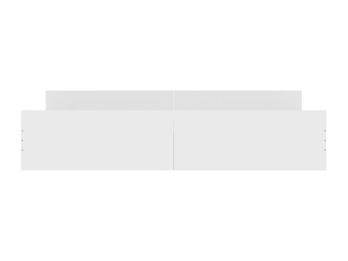 Lit-200x200 cm avec tête de lit/pied de lit blanc EGGB91539