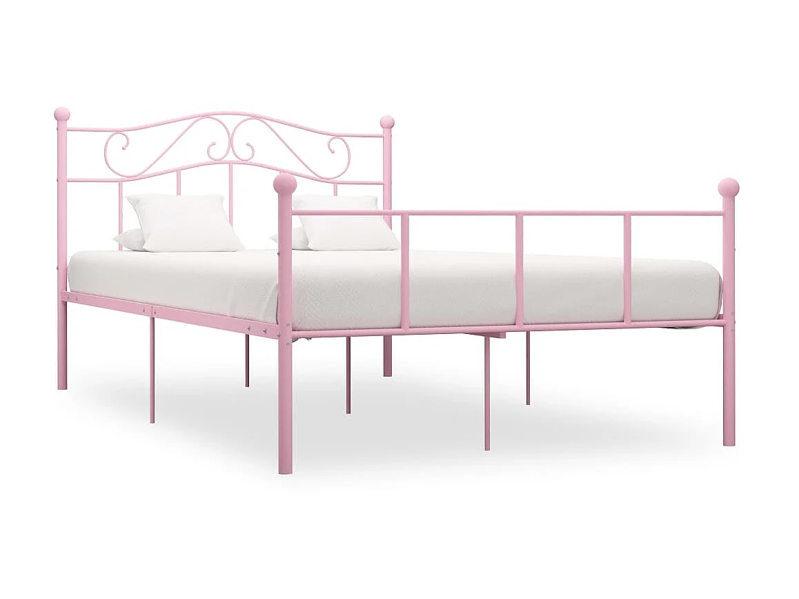 Lit-160x200 cm Rose Métal EGGB28399