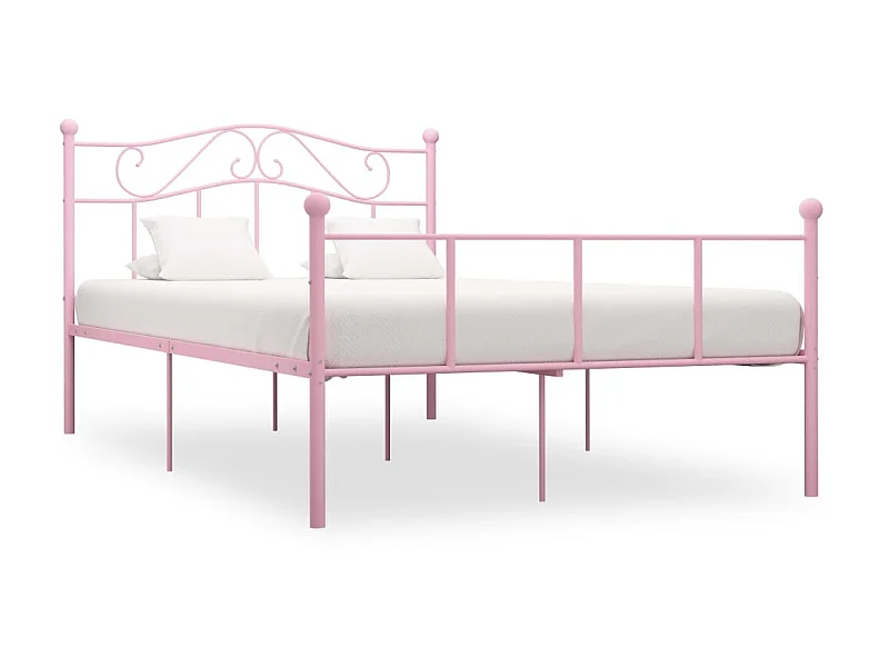 Lit-160x200 cm Rose Métal EGGB28399