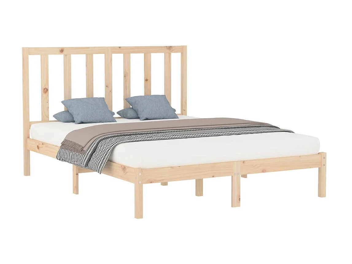 Lit-160x200 cm Bois massif EGGB38671