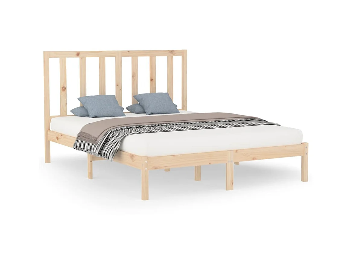 Lit-160x200 cm Bois massif EGGB38671
