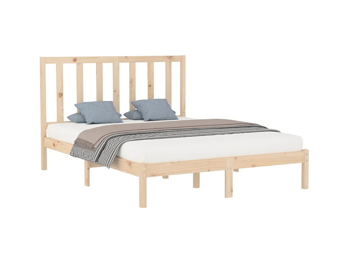 Lit-160x200 cm Bois massif EGGB38671
