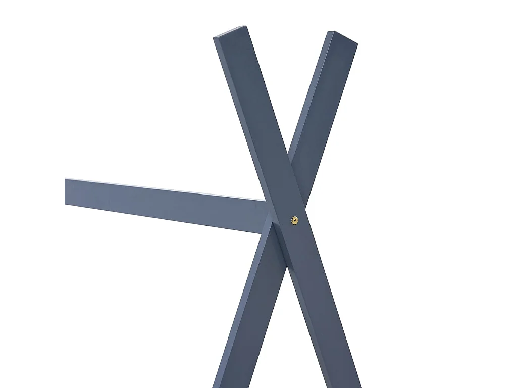 Lit-70x140 cm d'enfant Gris Bois de pin massif EGGB36538