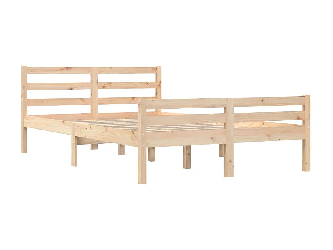 Lit-160x200 cm Bois massif EGGB43108