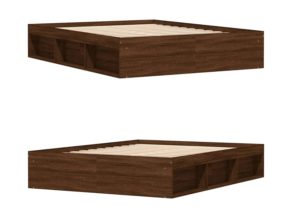 Bedframe bruin eikenkleur 140x200 cm NL48931