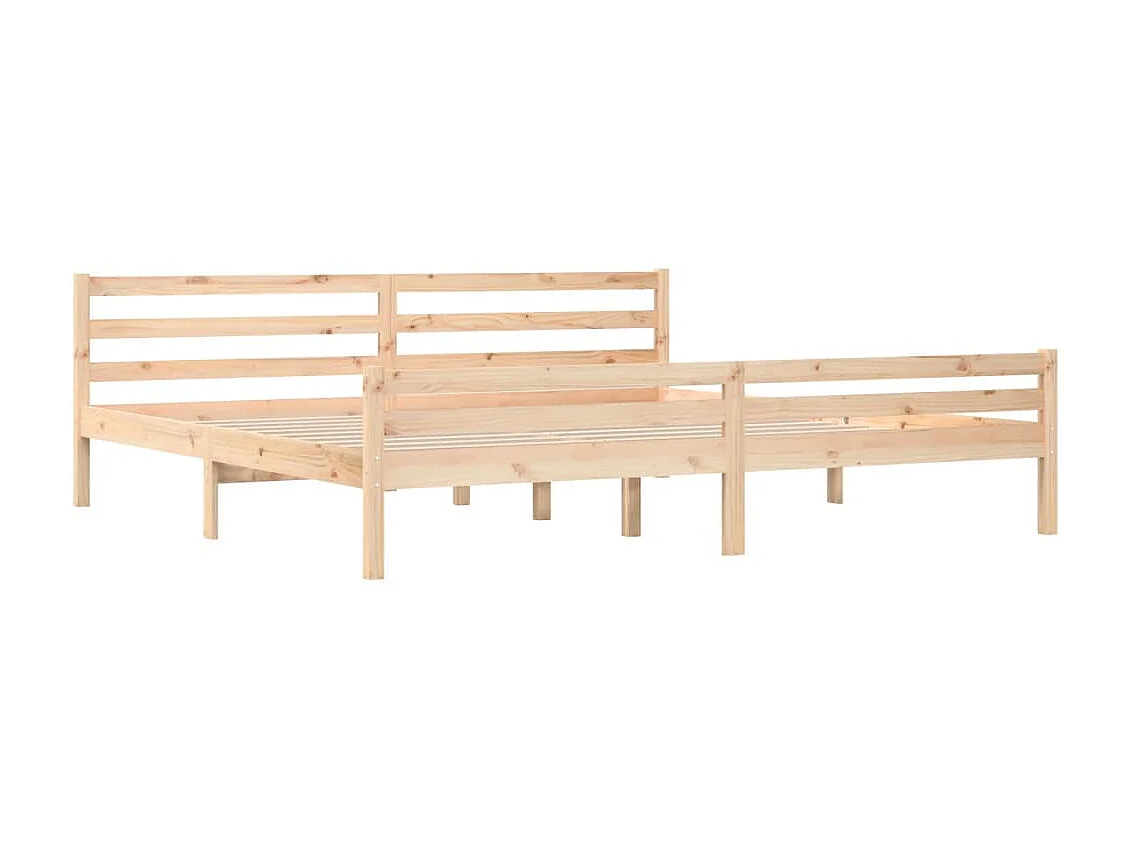 Lit-200x200 cm Bois massif EGGB37550