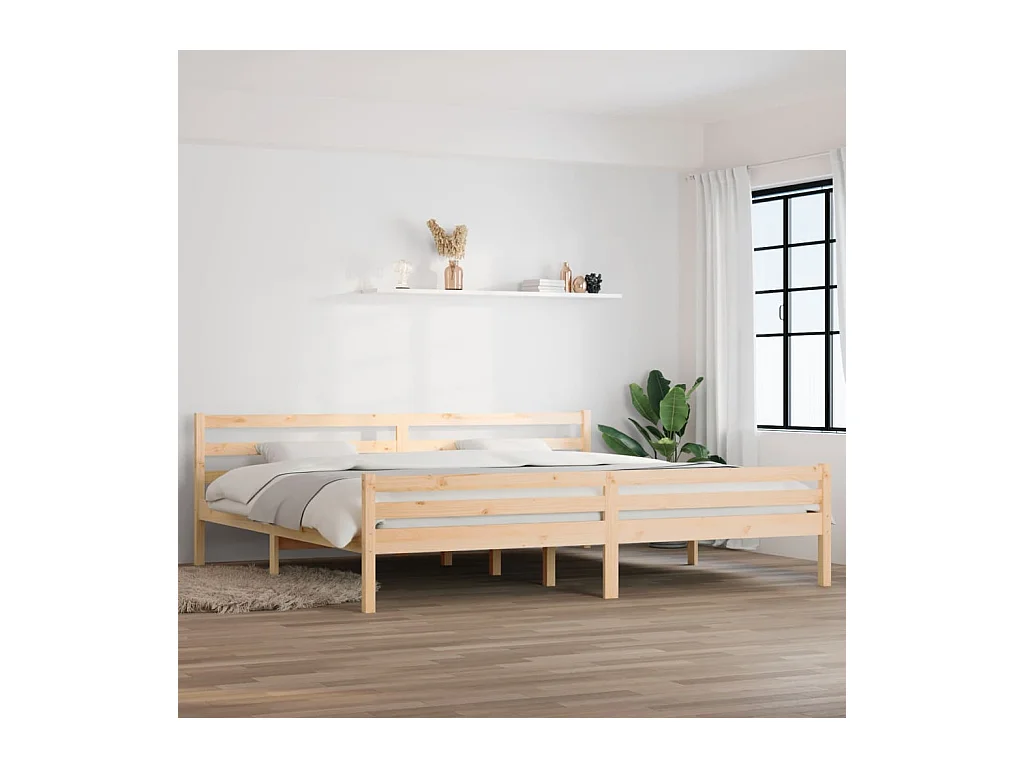 Cama 200x200 cm madeira maciça PT589380