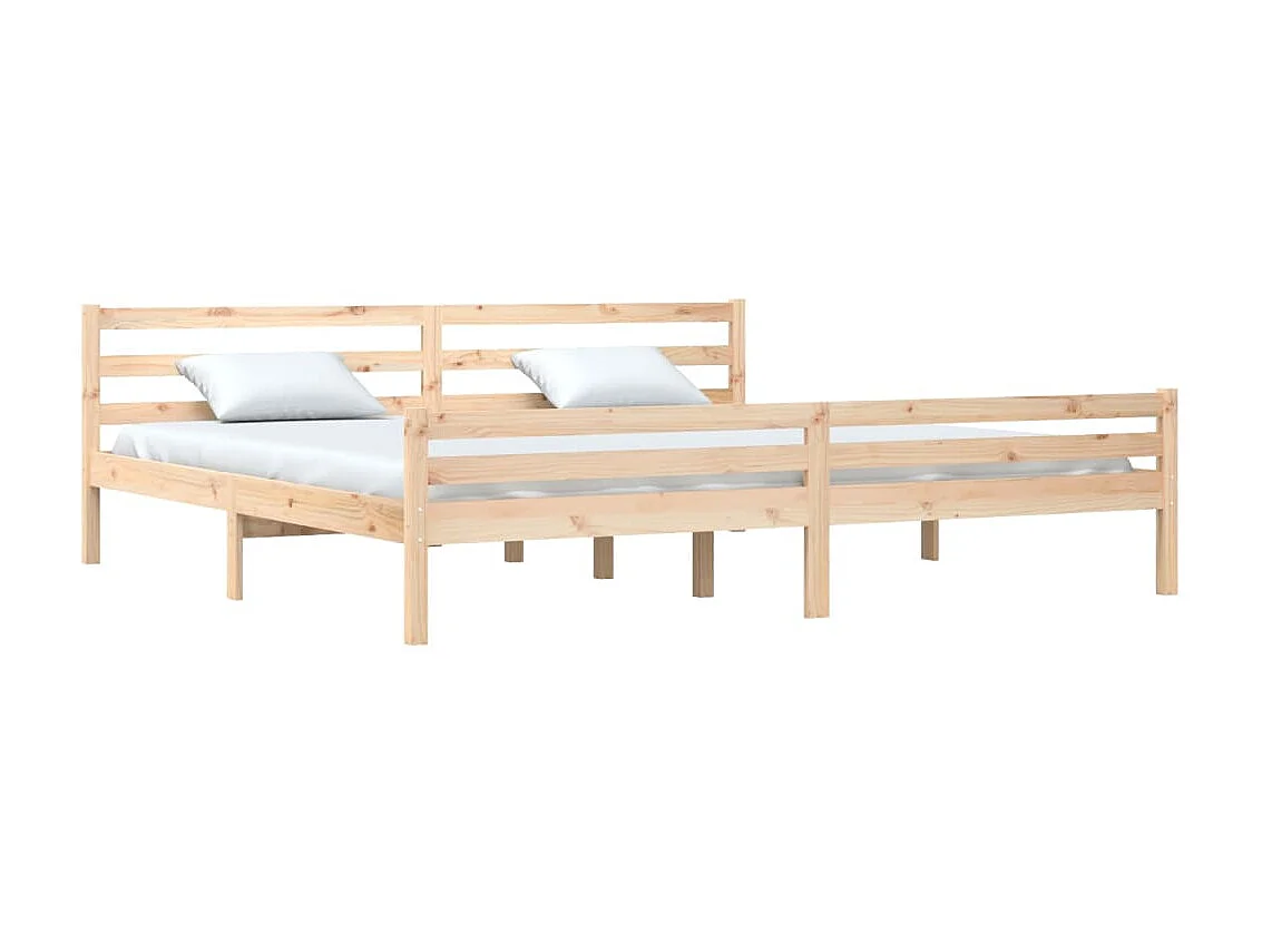 Lit-200x200 cm Bois massif EGGB37550