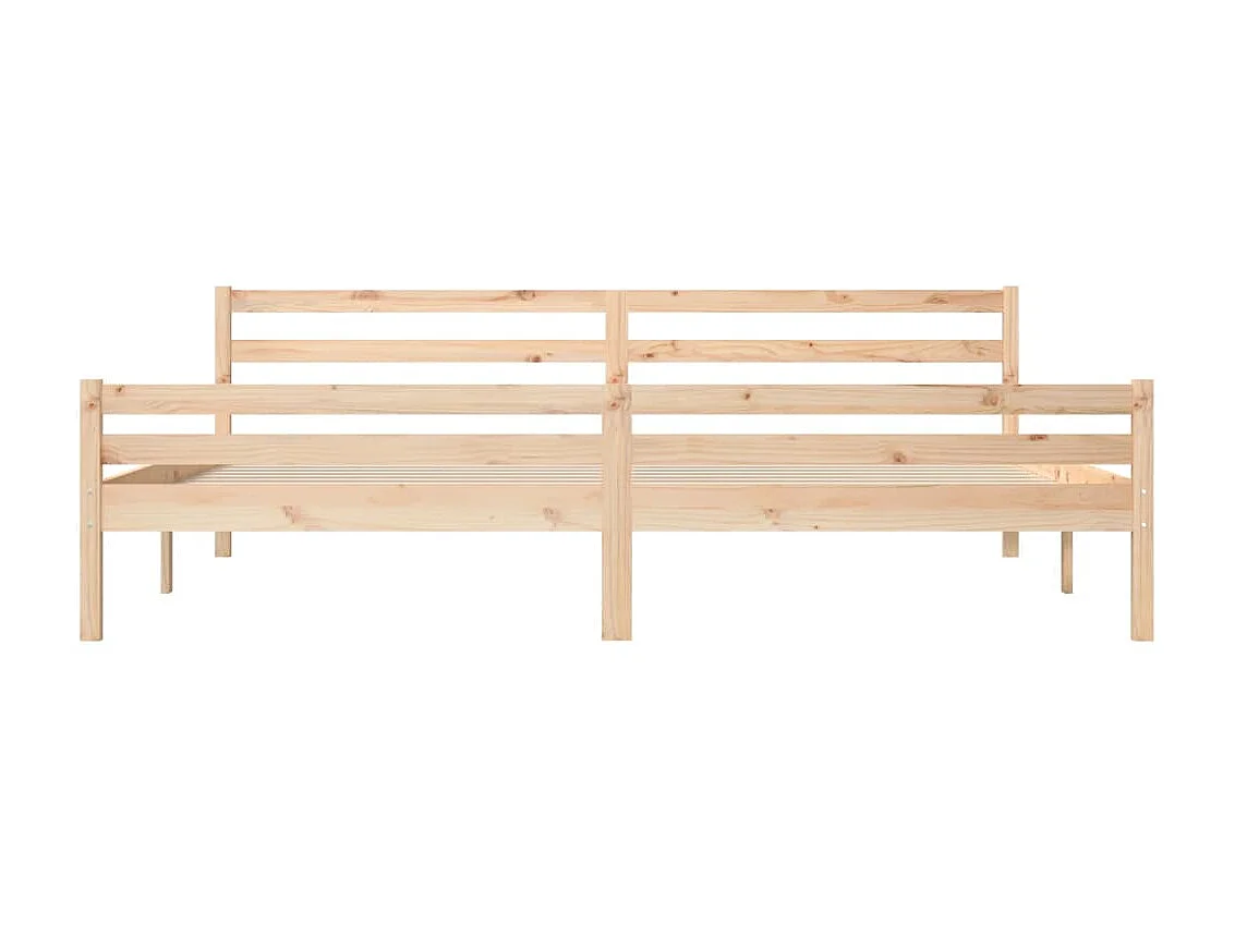 Lit-200x200 cm Bois massif EGGB37550