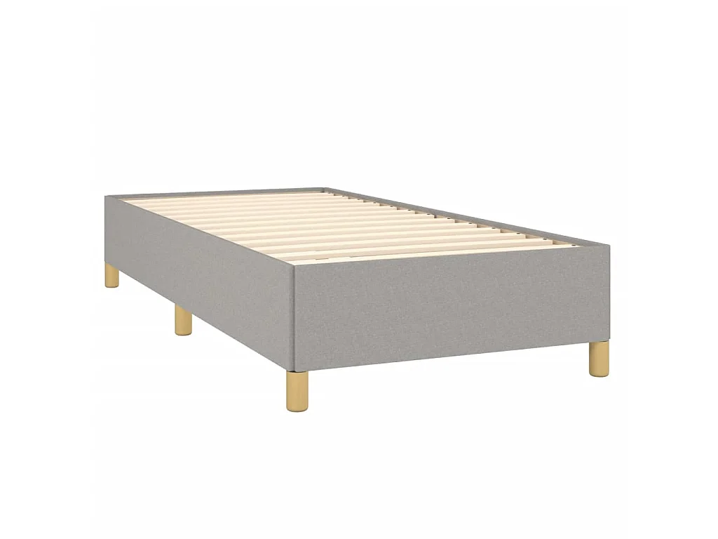 Lit-100x200 cm Gris clair Tissu EGGB66746